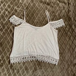 White off the shoulder top